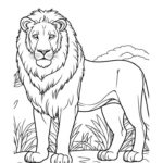 Roar Into Summer Fun Free Printable Lion Coloring Page