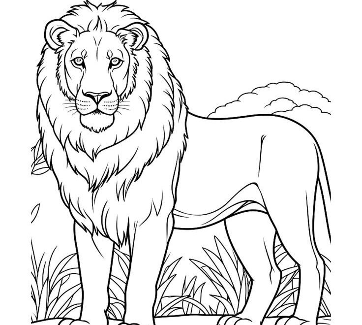 Roar Into Summer Fun Free Printable Lion Coloring Page