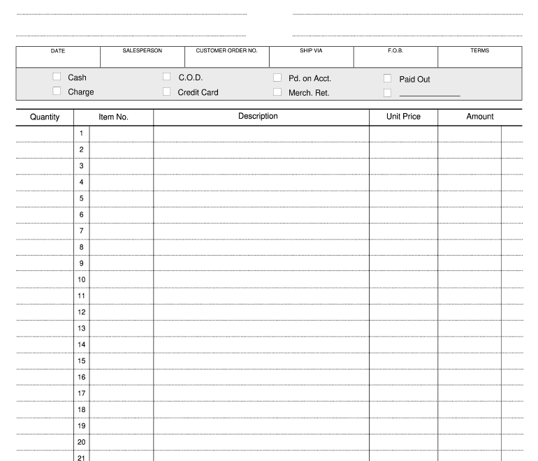 Sales Order Template Fill Online Printable Fillable Blank PdfFiller