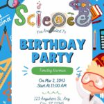 Science Lab Birthday Invitation Templates