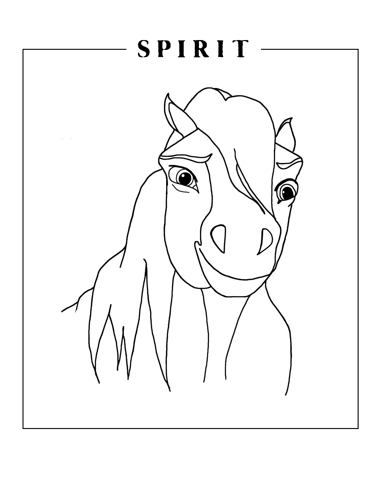Spirit Free Printable Coloring Pages