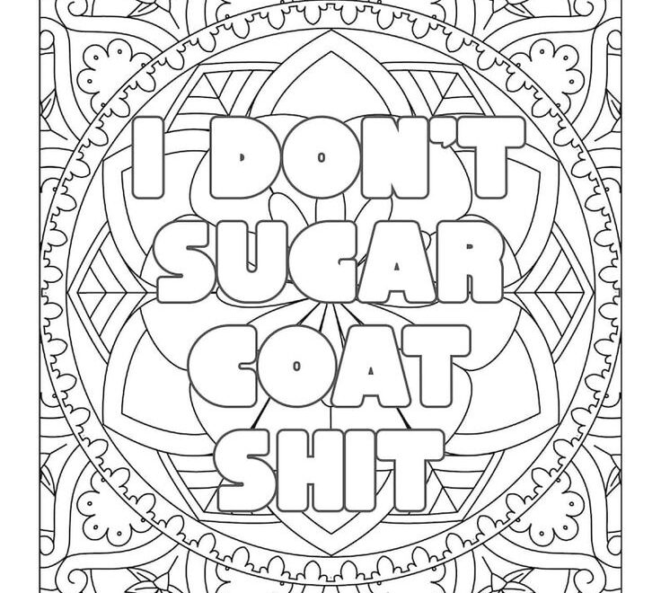 Swear Words Adult Coloring Book By GBN Publishing Club Adult Humor Coloring Pages printable PDF Download Etsy