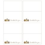 Thanksgiving Place Cards 15 FREE Printable Sets Printabulls