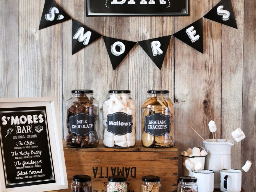 The Ultimate FREE S Mores Bar Set Up Sunshine Parties