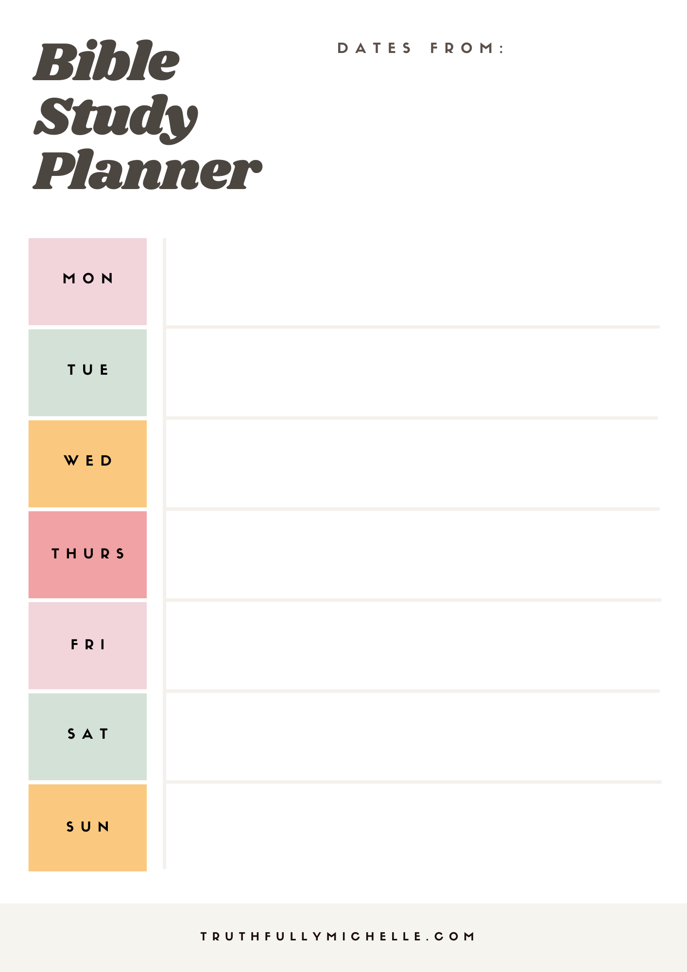 Blank Daily To Do List Printable