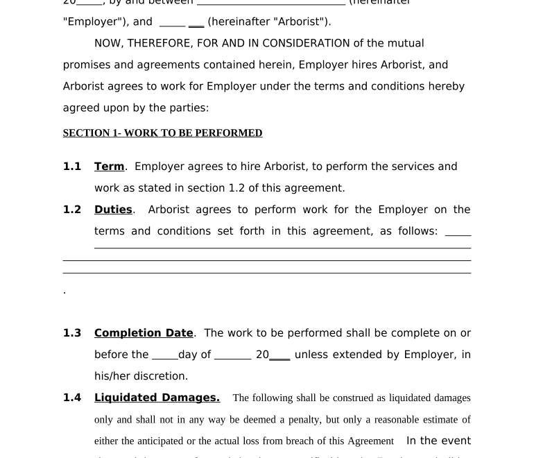 Tree Removal Contract Template Pre built Template AirSlate SignNow