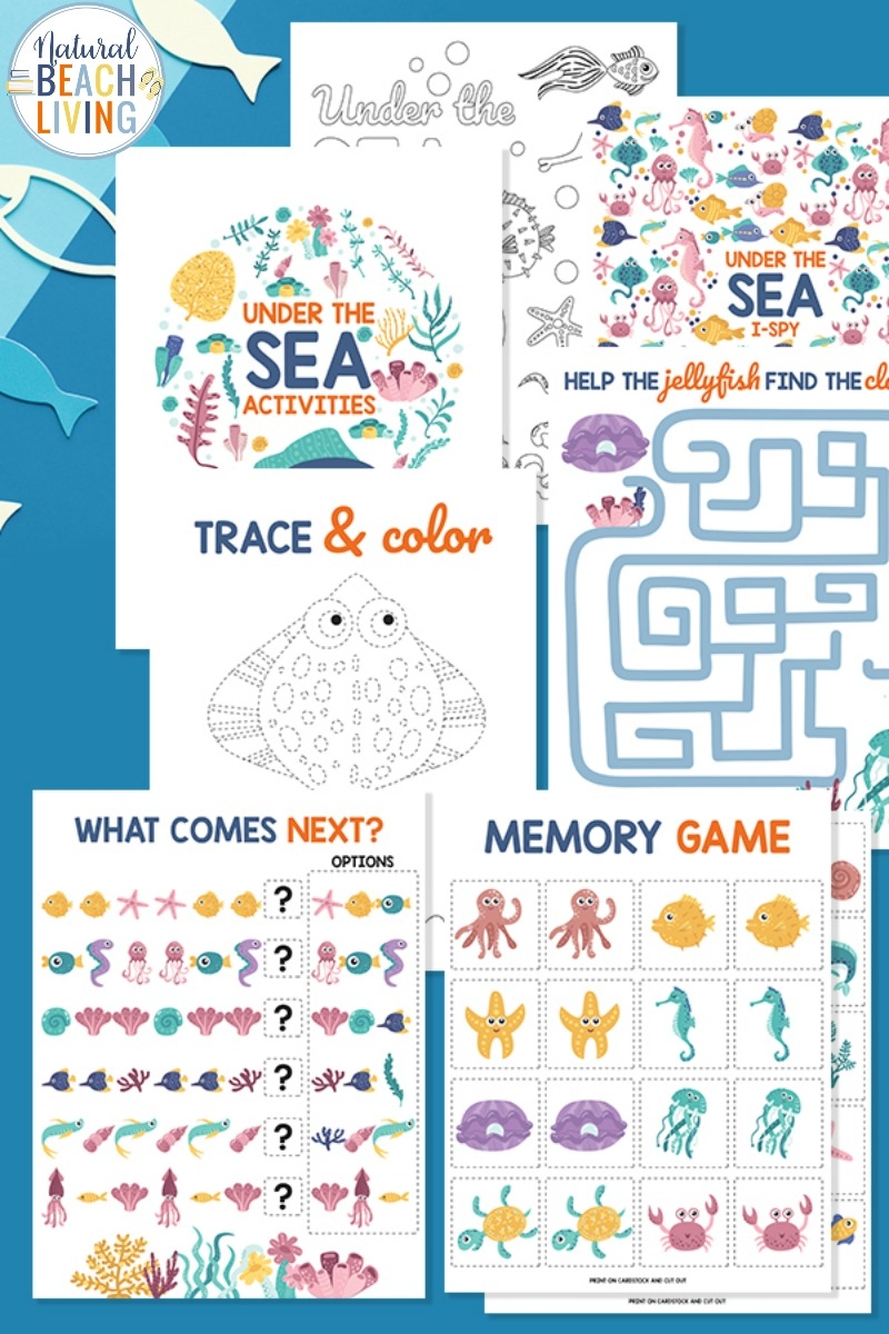 Under The Sea Printable Activities Ocean Theme Activities Natural Beach Living