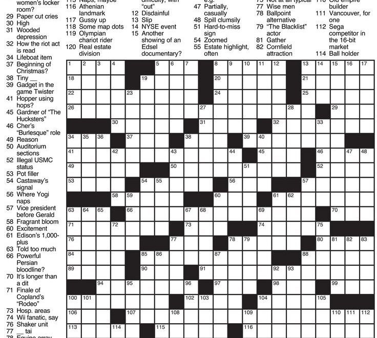 Usa Today Printable Crossword Puzzles 2015 Printable Crossword Puzzles