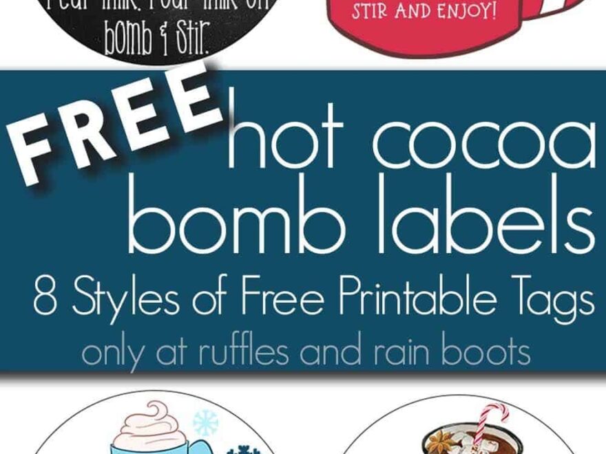 Use These Free Printable Hot Cocoa Bomb Labels For Gift Giving