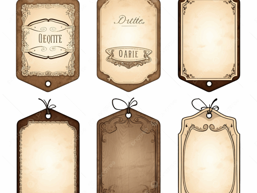 Vintage Label With String Mockups Retro Price Tag Isolated Purchase Best Buy Twine PNG Transparent Image And Clipart For Free Download